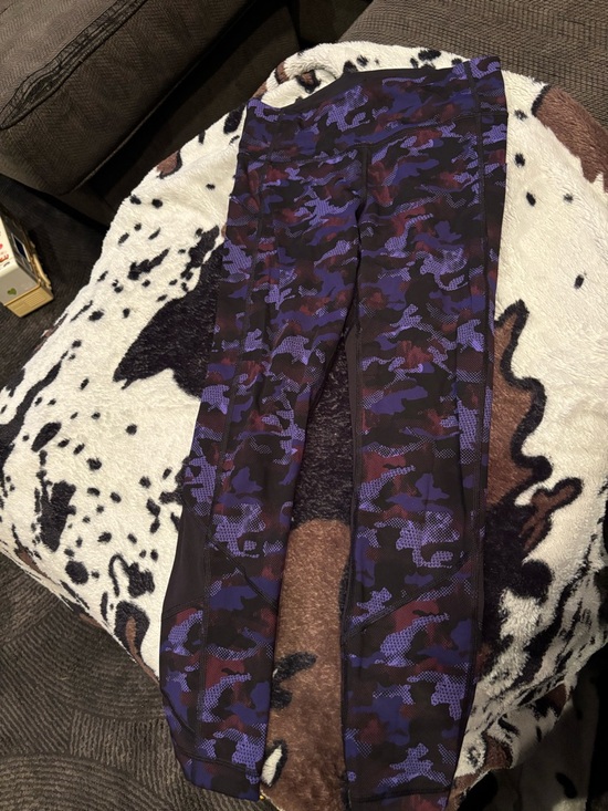 lululemon athletica Pants - Lululemon Purple & Black Camo Leggings